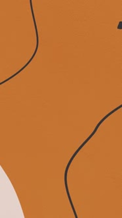 Fond orange abstrait numérique multicolore