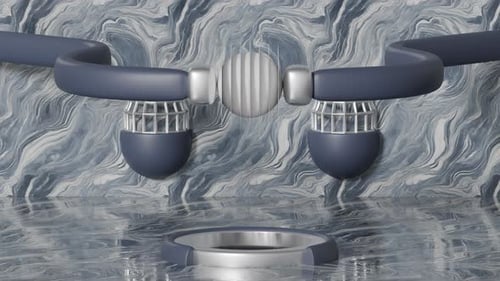 Slice 3D Loop Shapes Animation