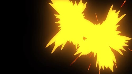 Vibrant Yellow Fluid Burst Transition