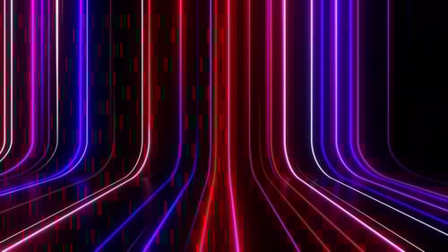 Falling Neon Lines Purple With Red And White For Scene Or Show Background Vj Seamless Loop