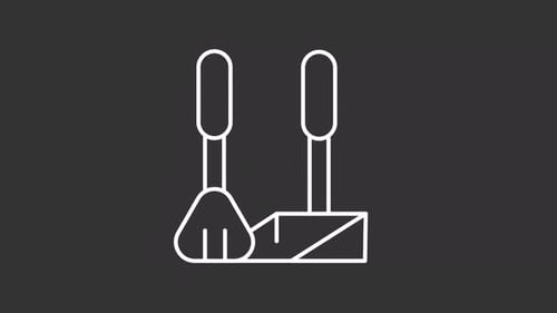 Minimalist Animated Flat Design Kitchen Utensil Icon