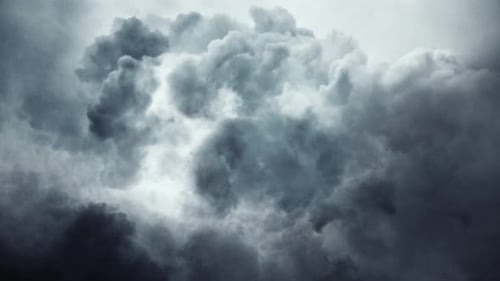 Lightning in stormy sky 4K