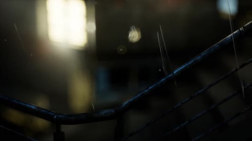 Street in the Old Town at Rainy Night
