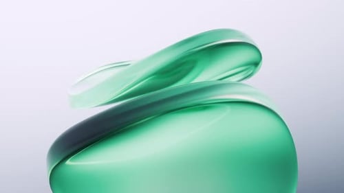 Gradient green transparent geometry background