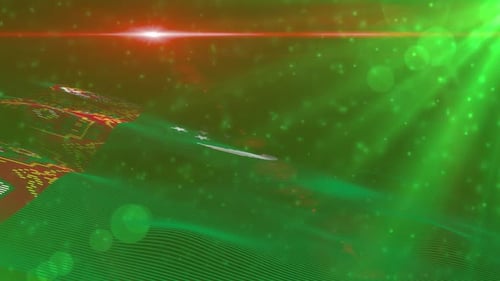 Holographische Digitalflagge Turkmenistans