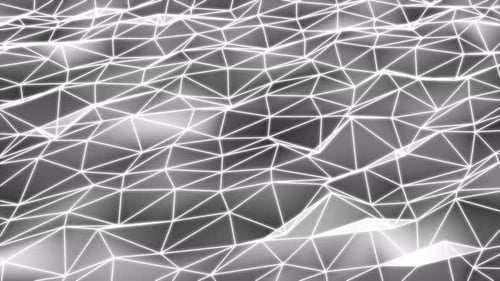 Animated Geometric Grid Plexus Loop Background