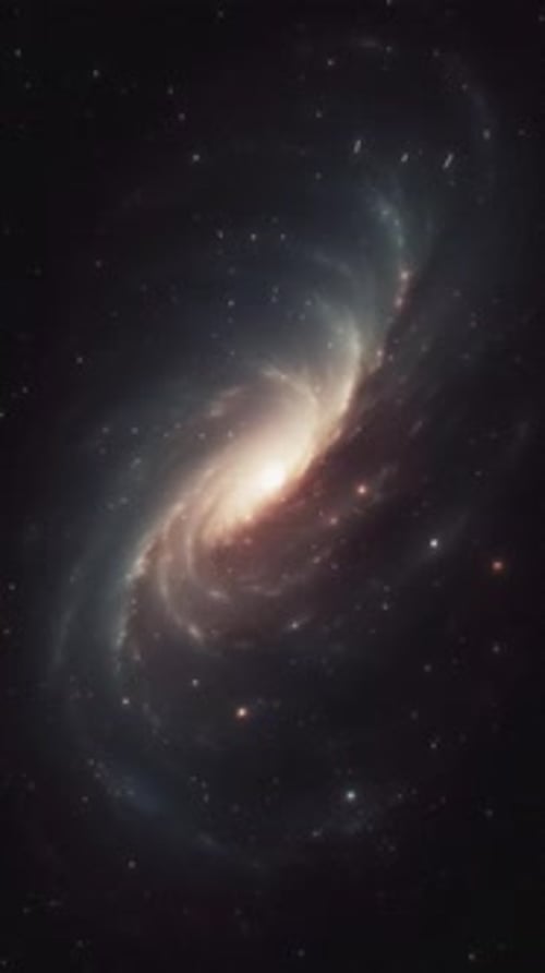 Atemberaubende Spiralgalaxie, aufgenommen im Weltraum, enthüllt kosmische Schönheit