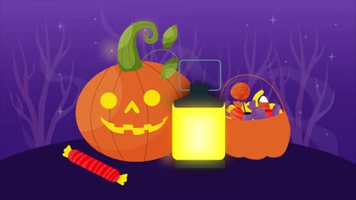 Halloween Pumpkin Smili 4Kng And Dancing 4K