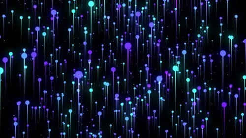 Abstract Glowing Particle Uplink Technology Background