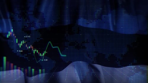 Estonia Waving Flag Terms In The Stock Market