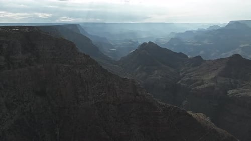 Cinematic Aerial Helicopter Footage of Grand Canyon National Park in Arizona