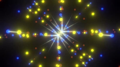 Dynamic Radial Glow Effect with Abstract Particles