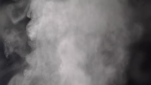 Abstract Smoke Element Against Dark Background