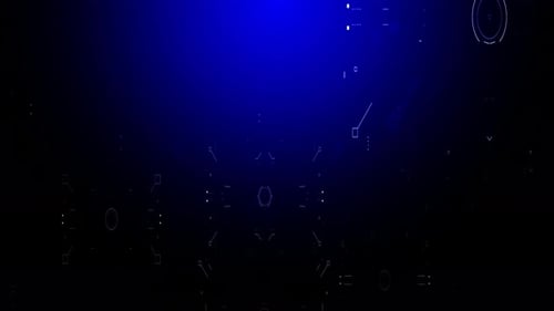 Technologie: Schleife mit blauem Hintergrund