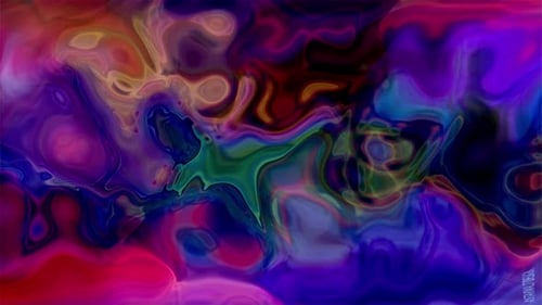 Hypnotic Fluid Abstract Colorful Liquid Motion Background