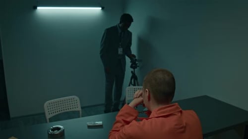 Interrogation in an Orange Jumpsuit