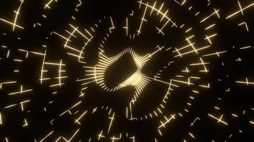 Light Yellow Abstract Flowing Neon Glow Background Vj Loop In 4K