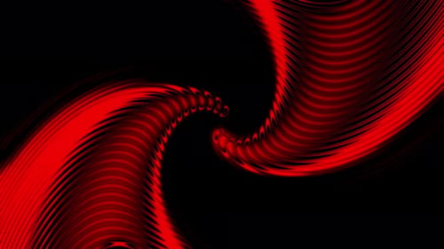 Abstract spiral flow with stripes on black background
