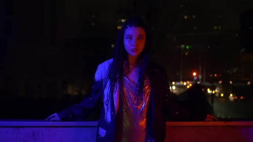 Neon Asian Woman