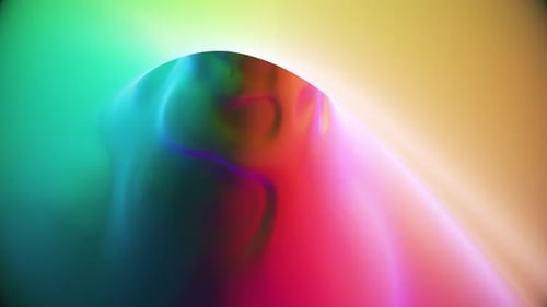 Abstract Colorful Liquid Tunnel Fly Through Background Loop