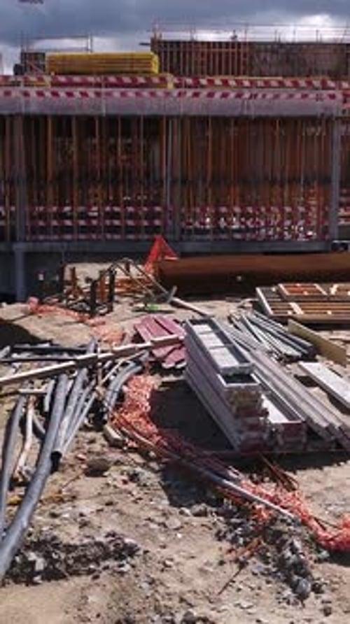 New Building Construction Vertical Video