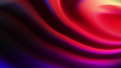 Abstract Neon Fluid Color Waves Background Animation