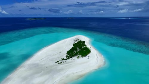 One of the uninhabited islands in the Maldives.