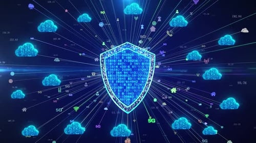 Cyber Security Shield and Cloud Network Protection