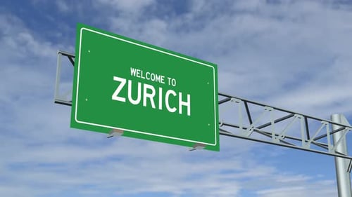 Zurich City Sign 4K