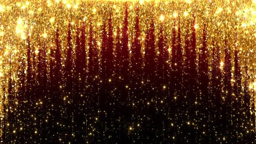 Fallende Weihnachtsgoldpartikel