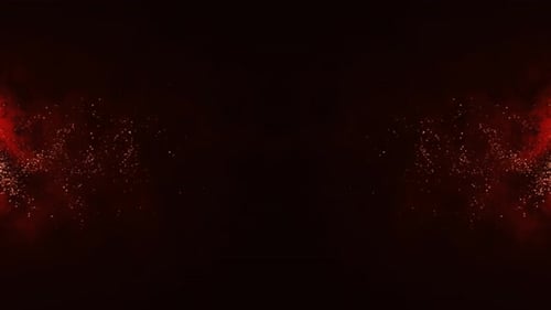 Dynamic Red Particle Flow Abstract Background