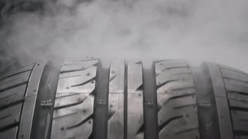 Tire Smokes Due To Slipping