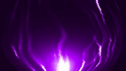 Abstract Purple Fluid Light Waves Loop Background
