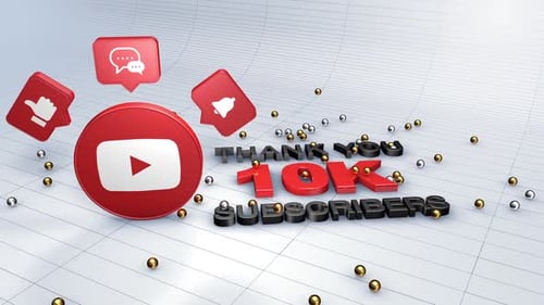Animated 3D Thank You 10K YouTube Subscribers