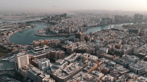 Moving Timelapse of Drone footage, Dubai, UAE