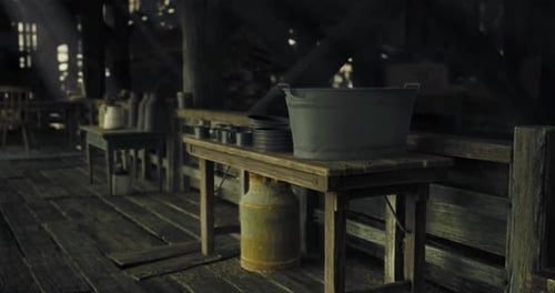 Streaming Dust Particles with Volumetric Light Rays Effect