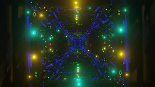 Digital Technologic Strobe Neon Tunnel