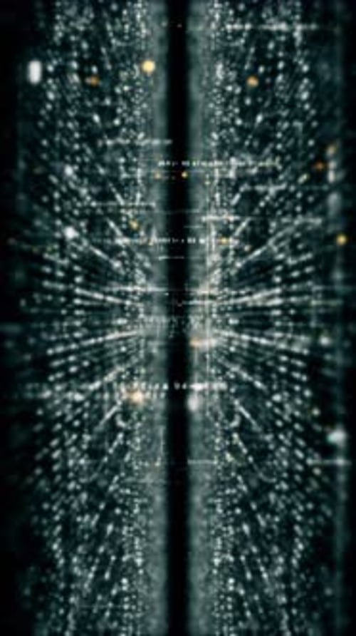 Futuristic Data Matrix Simulation Background 22