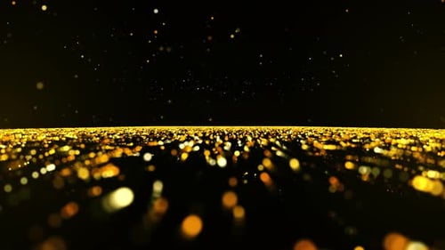 Gold Particle Background Loop