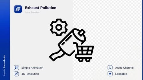 Animation Exhaust Pollution Icon
