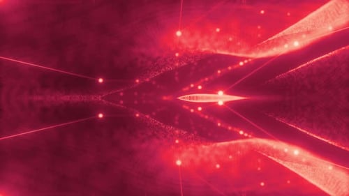 Abstrakter Hintergrund für digitale Glasfaserlinien mit beweglichen Punkten, flacher DOF für verbundene Linien.