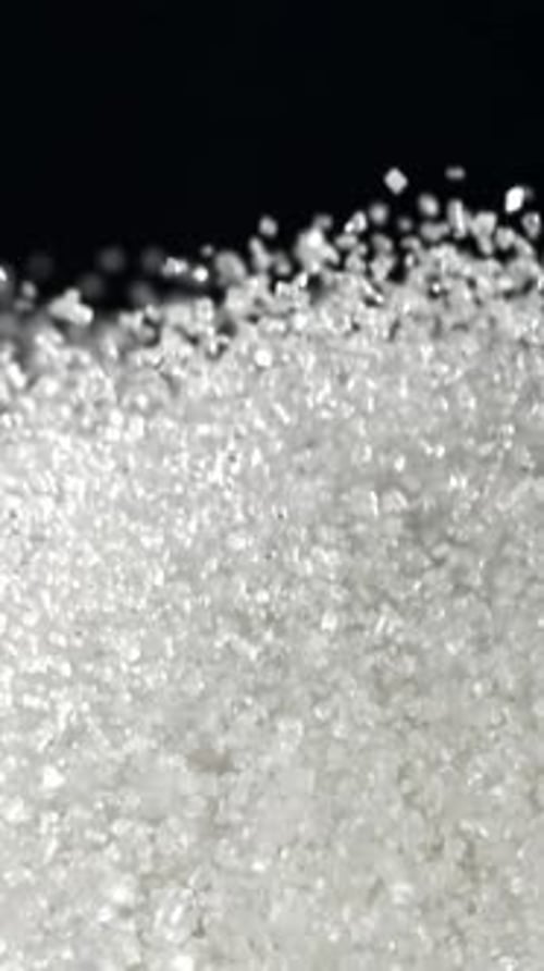 Sugar Flies Up and Down Filmed on a Highspeed Camera at 1000 Fps
