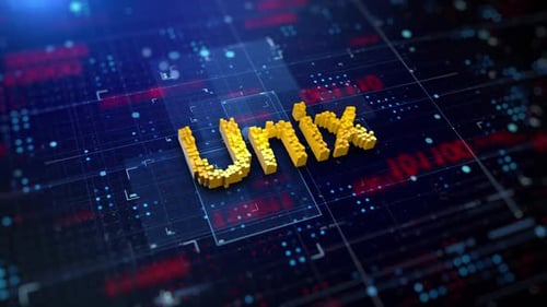 Word Unix pixélisé