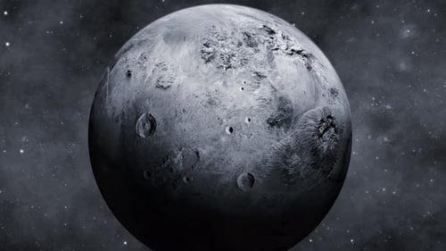 3d Haumea Fictional Planet On Space Star Galaxy View