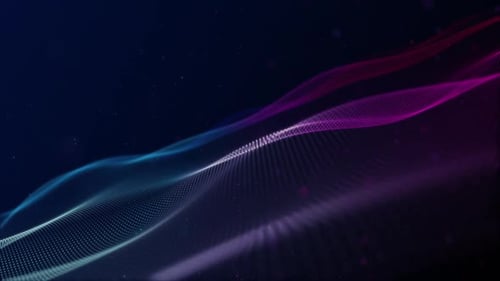 Dynamic Abstract Particle Wave Technology Background