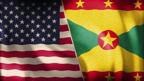 Hintergrundschleife aus den USA und Grenada