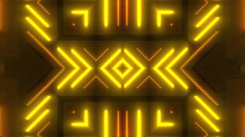 Dynamisches Neonlichtmuster pulsiert mit lebendiger Energie