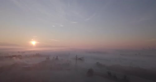 Fly Above Foggy Valley