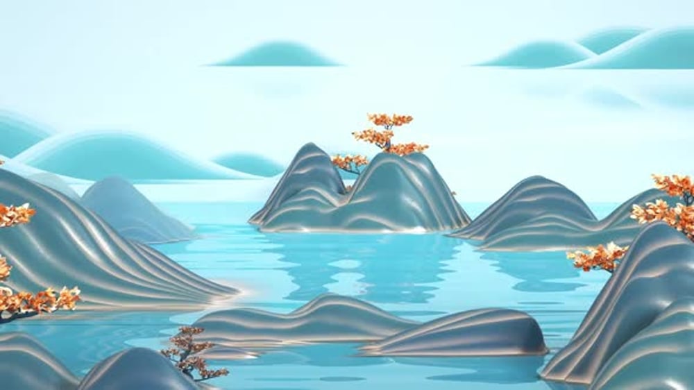 3d animated river, Backgrounds Motion Graphics ft. nature & mountains ...