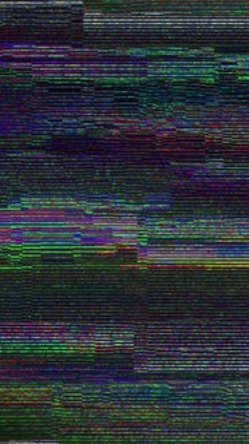 Digital Glitch Noise Static Vertical Effect